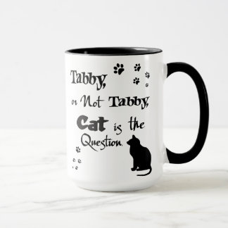 Chat tigré ou tasse non tigrée d'amoureux des
