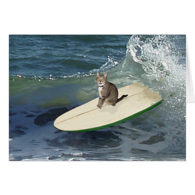 Chat Tigre Surfeur! (Devant horizontal)