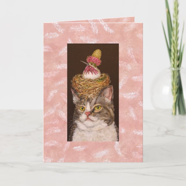 chat végétalien avec carte Opal et Veva (Devant)