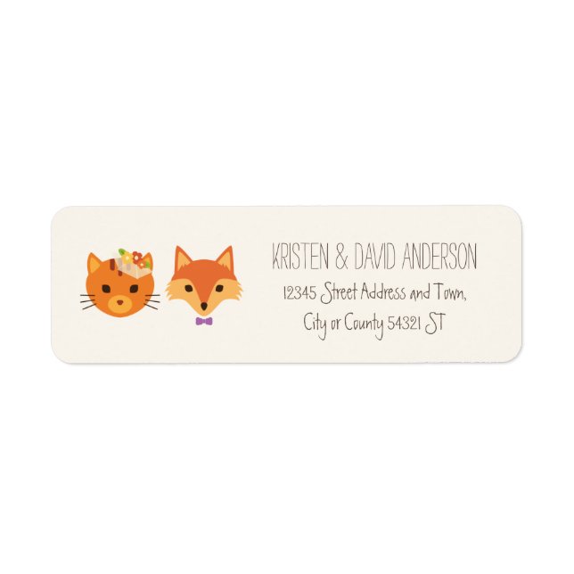 Chat Whimsland et Fox Couple Mariage (Devant)