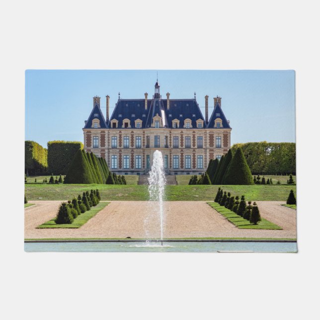 Chateau and parc de Sceaux in summer - France Doormat (Front)