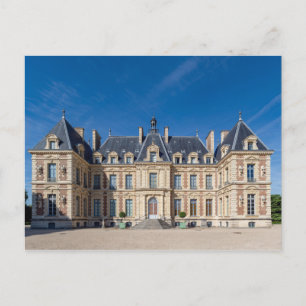 Chateau and parc de Sceaux in summer - France Postcard