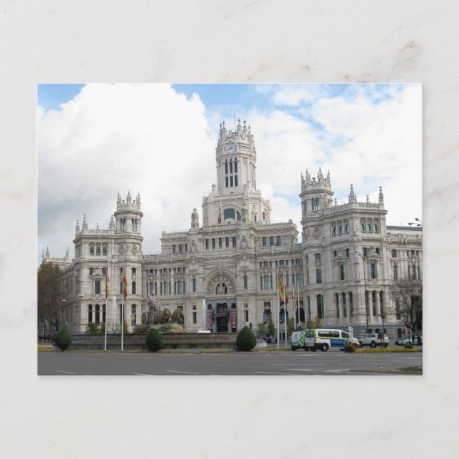 Château carte postale à Madrid, Espagne (Devant)