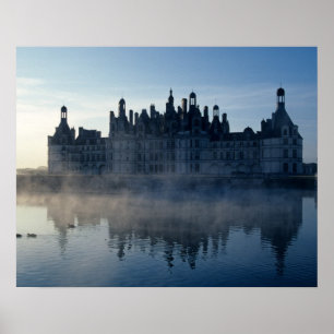 Chateau Chambord at dawn, Loir-et-Cher, Loire Poster