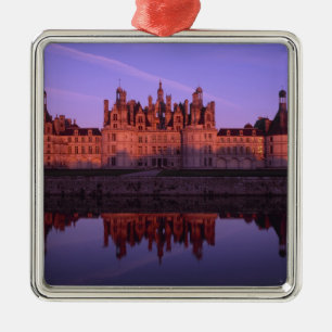 Chateau Chambord at sunset, Loire Valley, France Metal Ornament