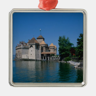 Chateau Chillon, Lake Geneva, Vaud Canton, Metal Ornament
