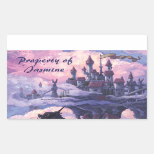 Château dans la propriété des nuages Stickers