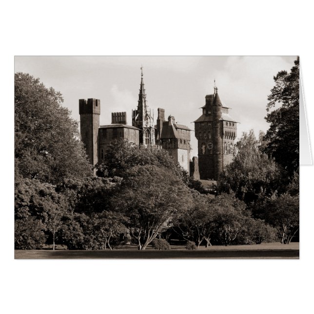 Château de Cardiff II - Sepia (Devant horizontal)
