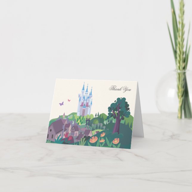 Château de Cendrillon Whimsical Baby shower Merci (Devant)