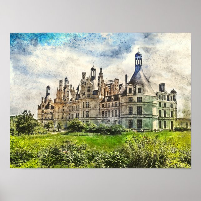 Chateau de Chambord, France. Poster (Front)