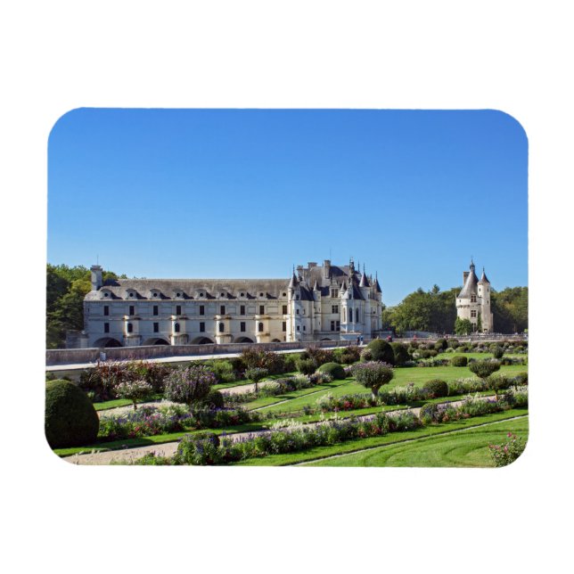Chateau de Chenonceau in the Loire Valley - France Magnet (Horizontal)