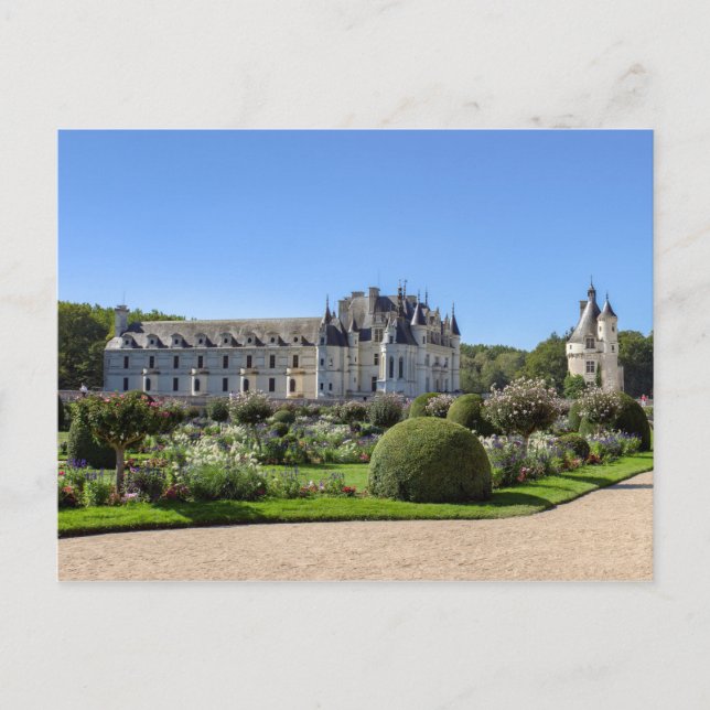 Chateau de Chenonceau in the Loire Valley - France Postcard (Front)