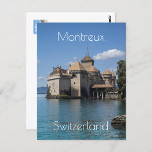 Chateau de Chillon in Montreux, Switzerland Postcard