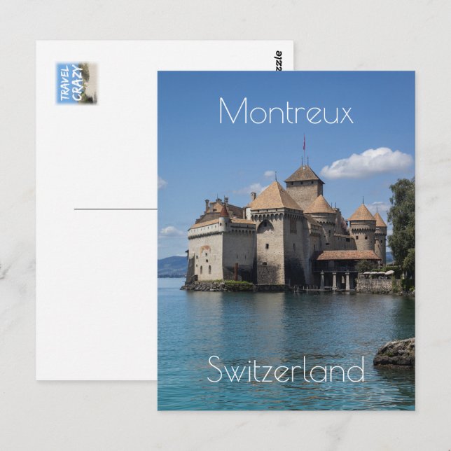 Chateau de Chillon in Montreux, Switzerland Postcard (Front/Back)