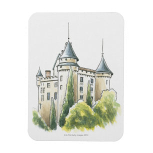 Chateau de Mercues, France Magnet