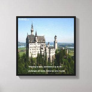 Château de Neuschwanstein et toile allemande