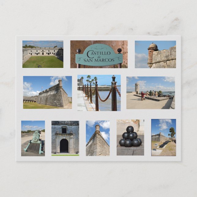 Château de San Marcos Carte Postale St. Augustine, (Devant)