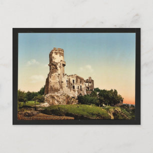 Chateau de Tournoel, Clermont-Ferrand, France vint Holiday Postcard