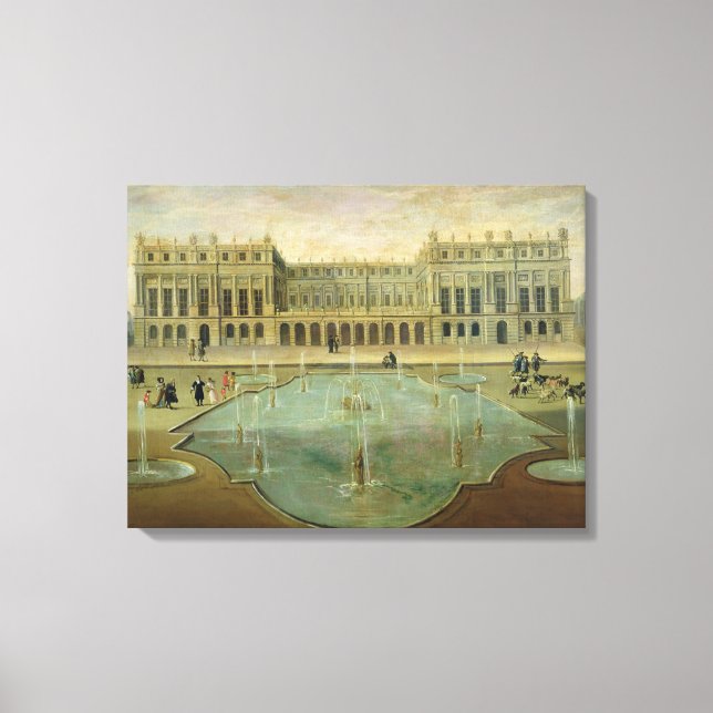 Chateau de Versailles from the Garden Side Canvas Print (Front)