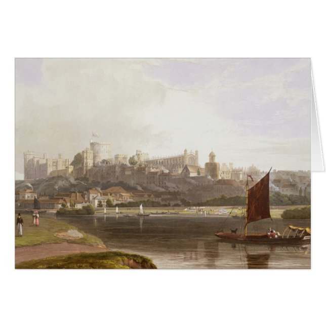 Château de Windsor du pré de rivière sur la Tamise (Devant horizontal)