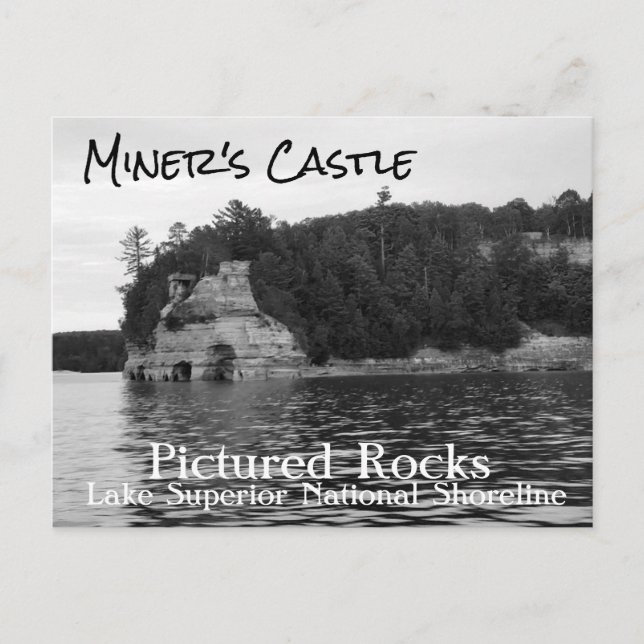 Château du mineur Pictured Rocks Carte postale (Devant)