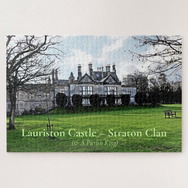Château écossais Lauriston - Straton Clan Puzzle (Horizontal)