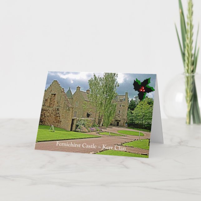 Château Ferniehirst - Kerr Clan Carte de Noël (Devant)