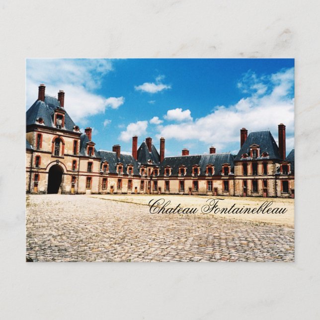 Chateau Fontainebleau, France Postcard (Front)