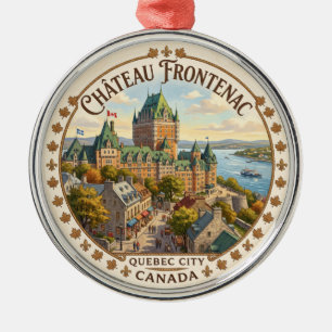 Château Frontenac Canada Metal Ornament