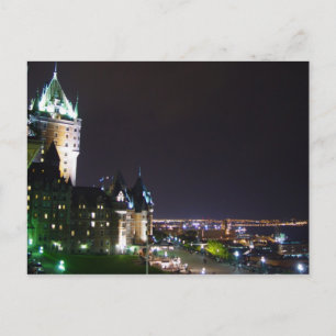 Chateau Frontenac Castle Boardwalk Quebec Postcard