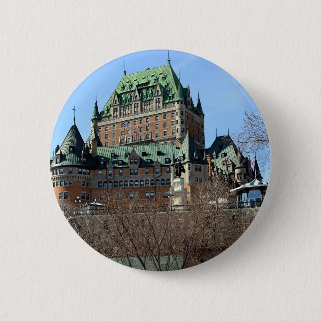 Château Frontenac, Québec, Canada 2 Inch Round Button (Front)