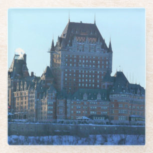Chateau Frontenac, Quebec, Canada Glass Coaster