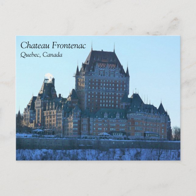 Chateau Frontenac, Quebec, Canada Postcard (Front)