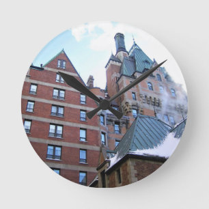 Chateau Frontenac, Quebec, Canada Round Clock