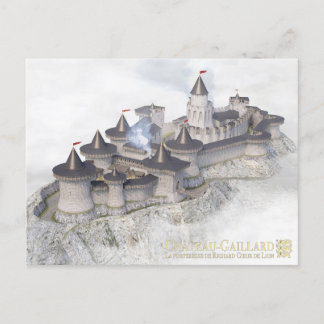 Château-Gaillard, on the sea of winter mist, Postcard