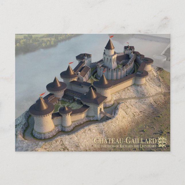 Château-Gaillard, watching over Petit Andely, Postcard (Front)