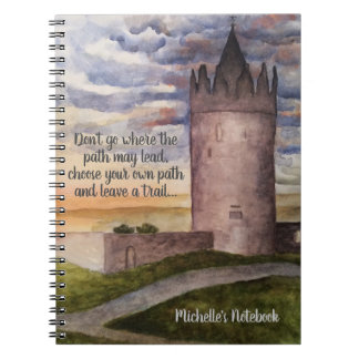 Château irlandais et Carnet aquarelle paysager