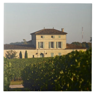 Chateau Lafleur Petrus and vineyard, in Pomerol, Tile