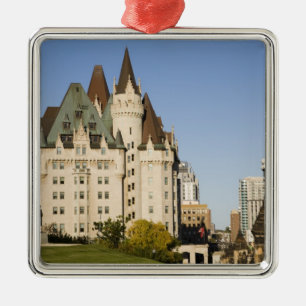 Chateau Laurier Hotel in Ottawa, Ontario, Canada 2 Metal Ornament