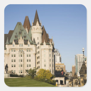 Chateau Laurier Hotel in Ottawa, Ontario, Canada 2 Square Sticker