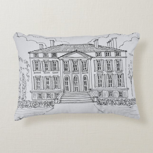 Chateau Margaux | Bordeaux, France Decorative Pillow (Front)