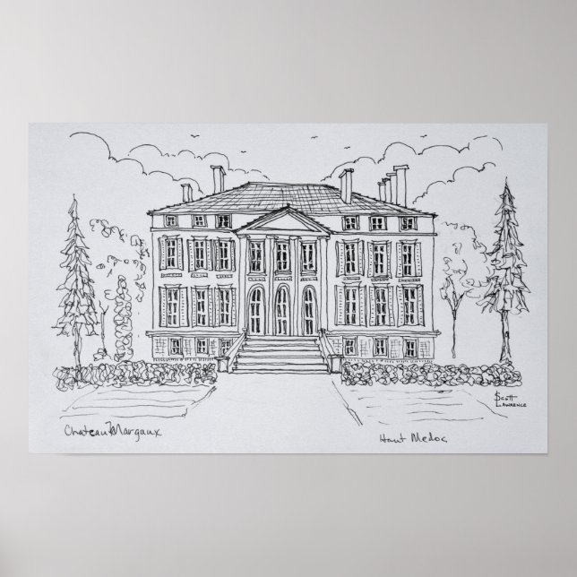 Chateau Margaux | Bordeaux, France Poster (Front)