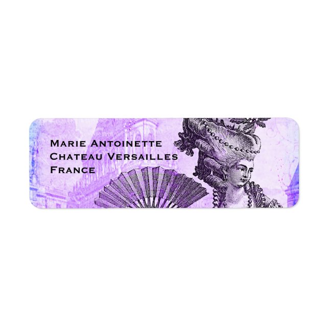 Château Marie Antoinette & Versailles en violet (Devant)