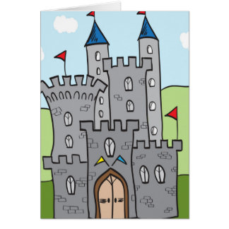 Château mignon de bande dessinée