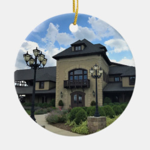 Chateau Morrisette Winery, Floyd, Virginia Ceramic Ornament