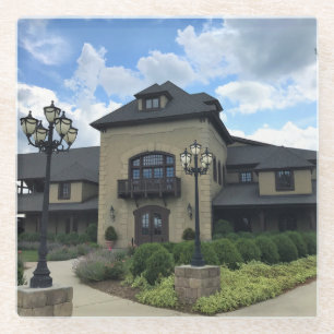 Chateau Morrisette Winery, Floyd, Virginia Glass Coaster