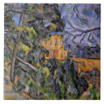 Chateau Noir by Paul Cezanne Tile<br><div class="desc">Chateau Noir,  famous painting by Paul Cezanne,  1904.</div>
