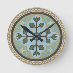 Chateau Panel II Round Clock