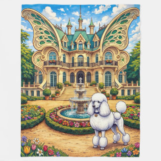 Château Papillion ,Poodle Fleece Blanket