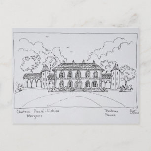 Chateau Prieure-Lichine, Margaux, Bordeaux Postcard